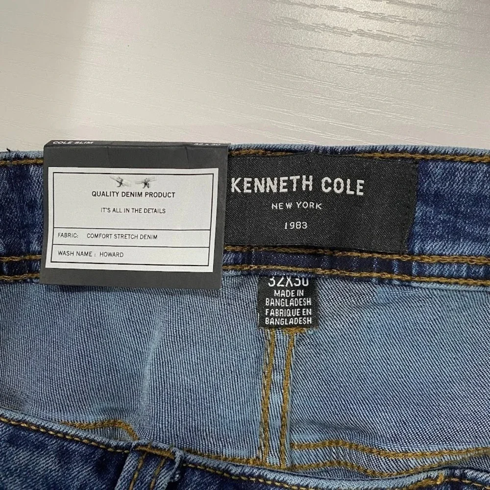 Kenneth Cole Classic Mens‎ Jeans Stretch Jeans for Men, Ultra-Soft 32-30